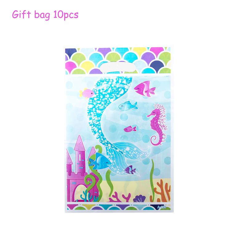 Birthday Party Set Mermaids Party Tableware Paper Cups Plate Latex Balloons Baby Shower Party Decor Kids Favors Party Supply