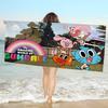 The Amazing Funny W-world Of Gumball Microfiber Blanket Quick Drying Beach Oversized Printing Super Absorbent Pool Towel Blanket