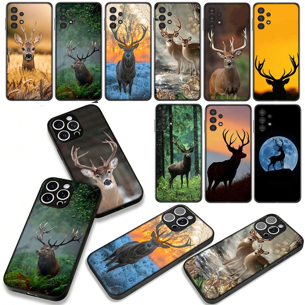 Phone Cover Deer Hunting Buck for Motorola Moto G04 G13 G14 G22 G23 G20 G32 G34 G35 G64 G82 G84 G53 G60 G72 E14 E15 E13 Case