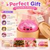 Simulation Steamed Stuffed Bun  Toy Glitter Slow Rising Soft Stress Relief Fidget Toy for Classroom Student Rewards