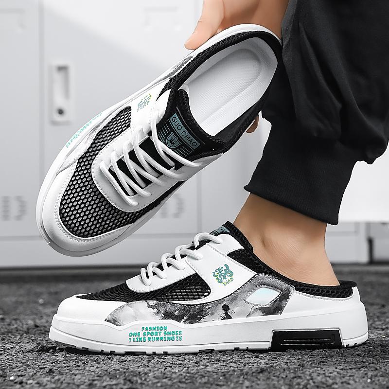 Herren Sport-Slipper Sommer Pantoletten Lässige Sandalen Sommer Sneakers Schuhe für Studenten Übergröße