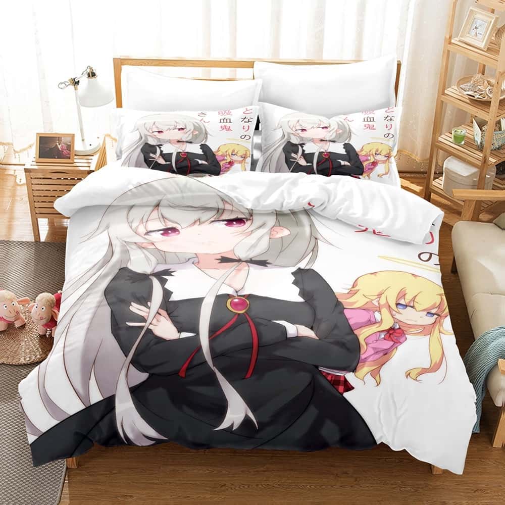 Ms. Vampire who lives in my neighborhood Bedding Set Single Twin Full Queen King Size Bed Set Adult Kid Bedroom Duvet cover Sets
