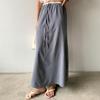 New ArrivAlS Open Run Women S Frill A Line Long Skirt Stripe deSign
