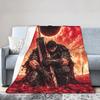 Berserks Blanket Super Soft Funny Plush Throw Blanket For Girls Boys Couch Bed Flannel Bedspread Bed Cover