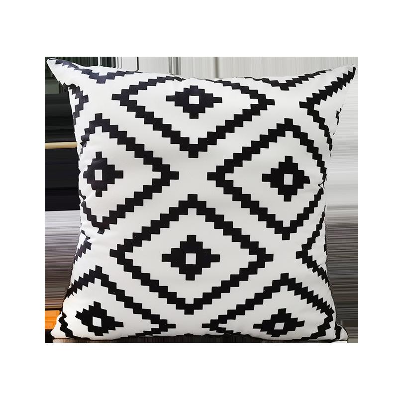 New Nordic-style Simple Geometric Pattern Pillowcase for Summer Ins Sofa Headrest Without Pillow Core