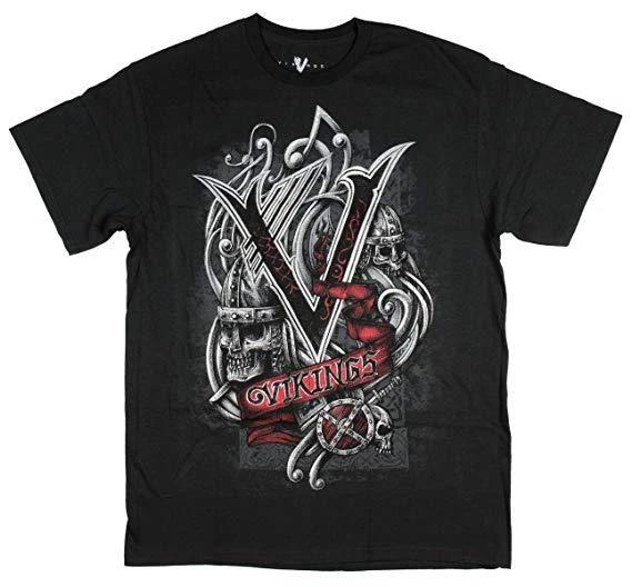

The History Channel s Medieval Vikings Mens Skull Pride Ragnar Shirt New Small 3XL