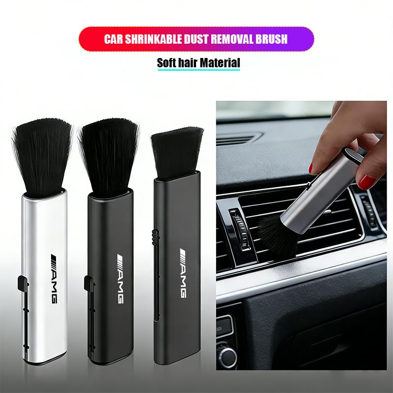 Car Air Outlet Retractable Detail Cleaning Brush Decal Towel For Mercedes Benz AMG W223 W213 W206 W464 W247 W167 W166 W220 W205 FF73