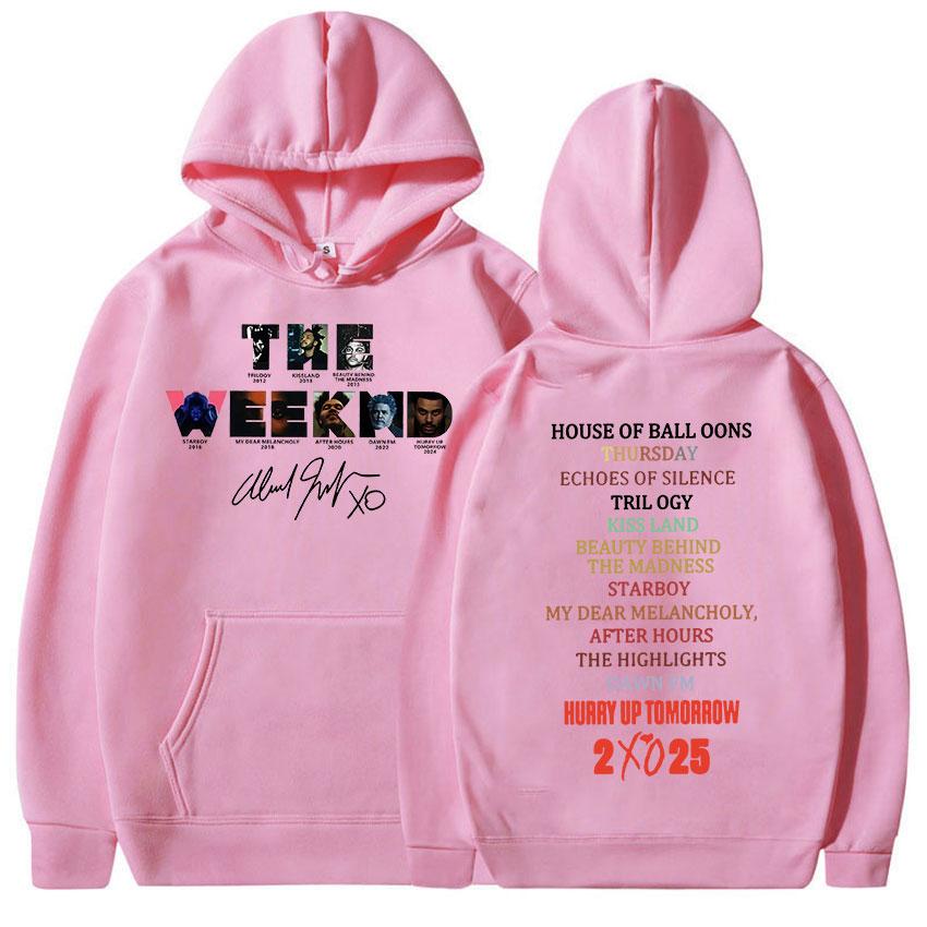 Limitiert The Weeknd Beeil dich Morgen Album 2025 Merch Hoodie Herren Hip Hop Rap Lockere Kleidung Sweatshirt Lässig Übergroßer Kapuzenpullover