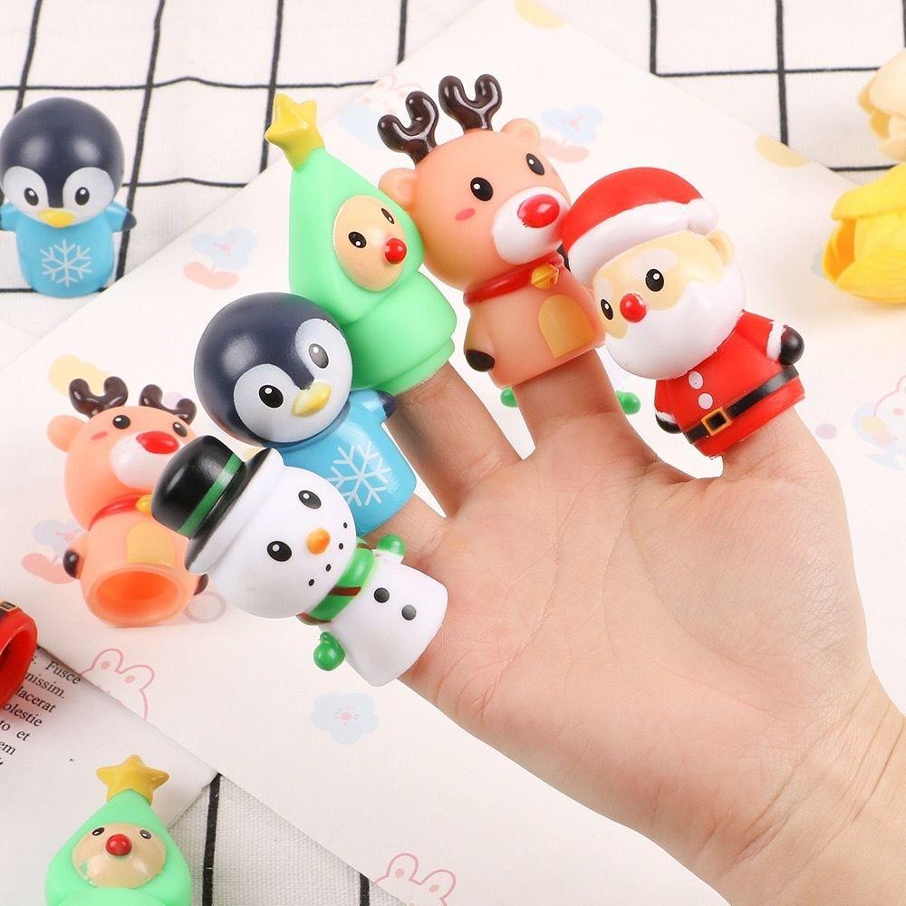 

Snowman Christmas Hand Puppet Elk Reindeer Finger Puppet Children