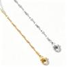 Korean Style Stainless Steel Necklace: Gold-Plated Lip Chain - Simple & Versatile Fashion for Women