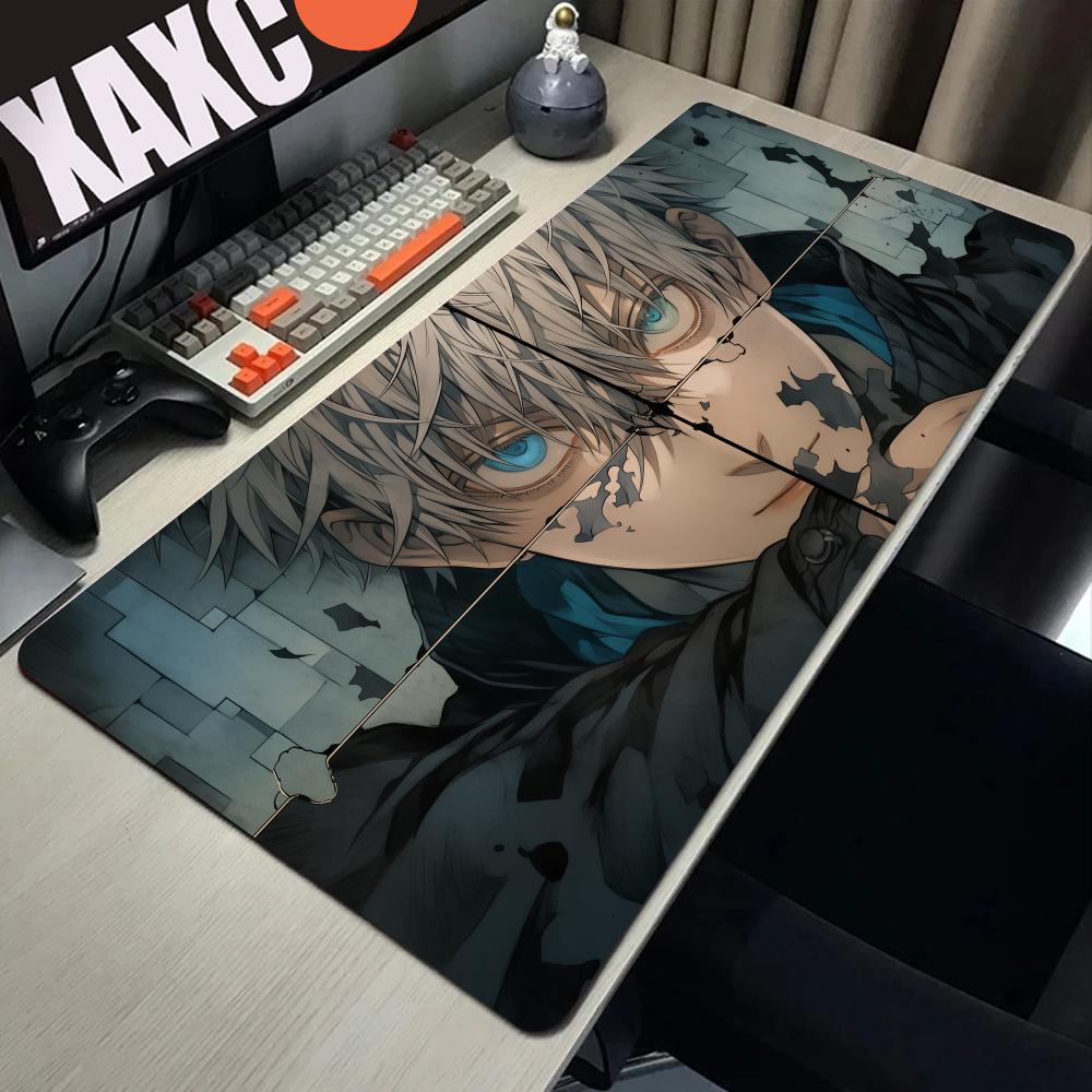 Jujutsu Kaisen XXL Muismat Anime Gojo Satoru Grote Gaming Muismat Gamer Bedrijf Toetsenbord Muismatten Tapijt Computer Bureau Mat