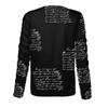 Women's Winter Splicing Fashion Lace V-Neck Lace Print Casual Long Sleeve Top
