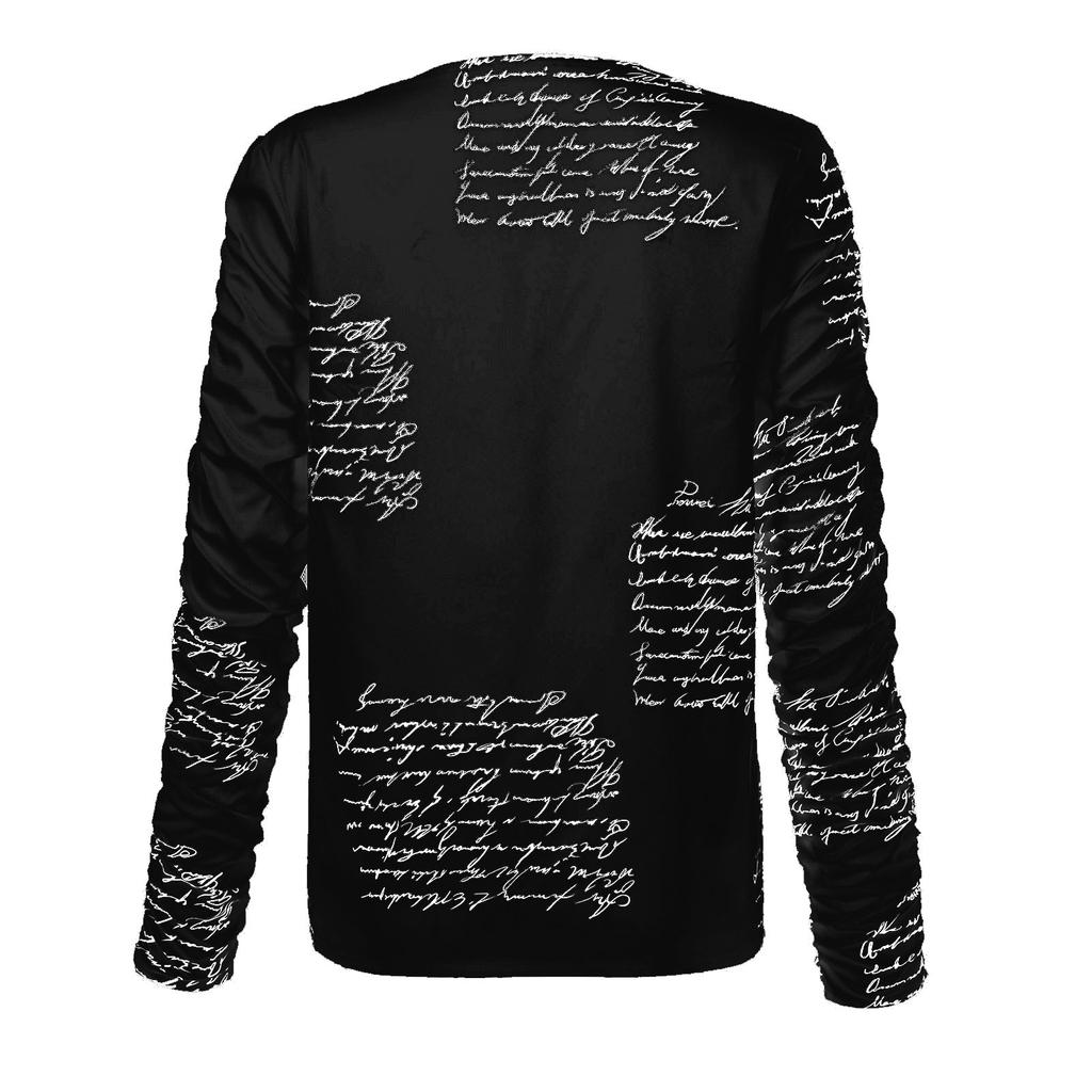 Women's Winter Splicing Fashion Lace V-Neck Lace Print Casual Long Sleeve Top