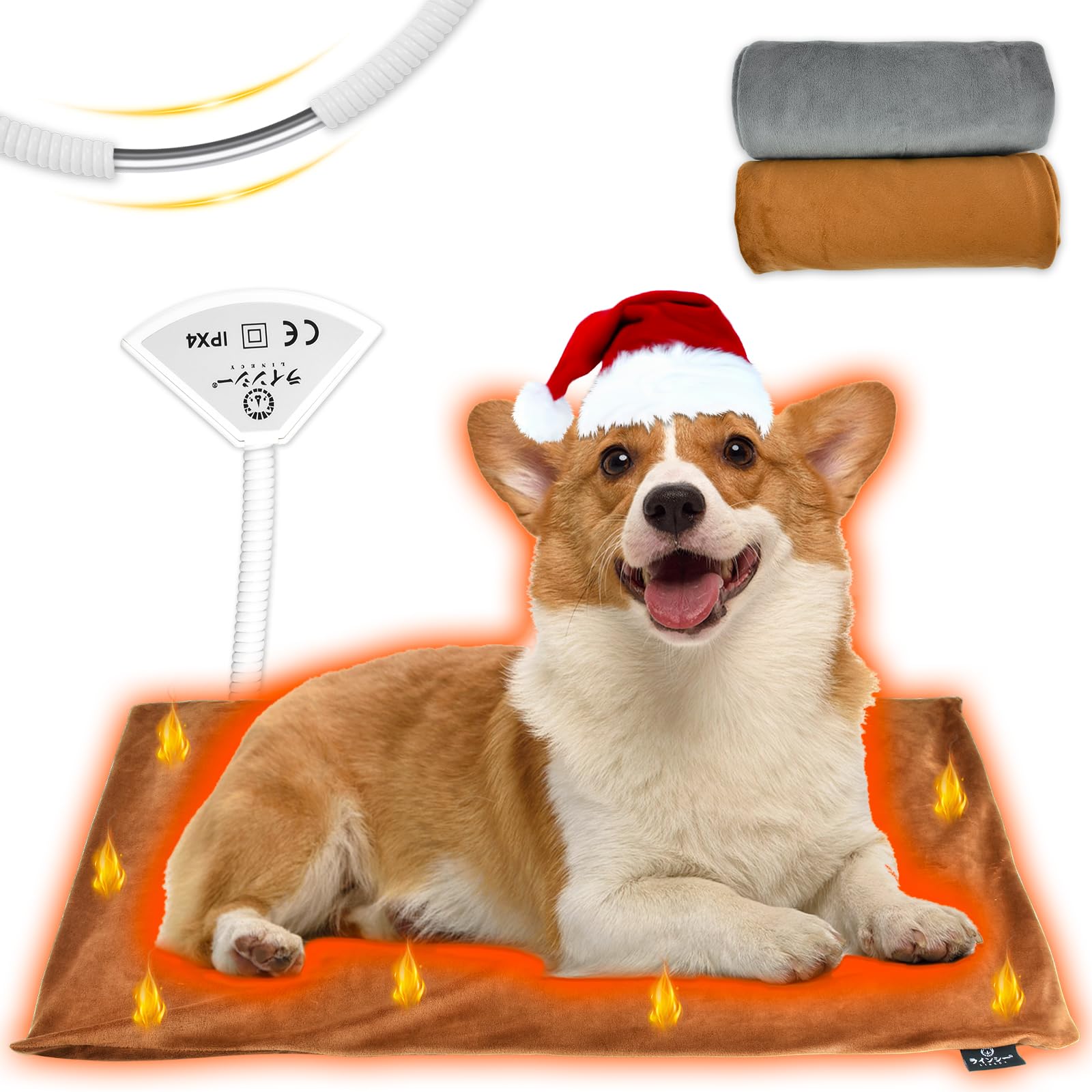 

KIMINO Грелка для домашних животных для и Маленьких Согревает от Перегрева PSE Постоянная Включает Два Моющихся Чехла x Собак, Кошек, Животных, Холода, Водонепроницаемая,