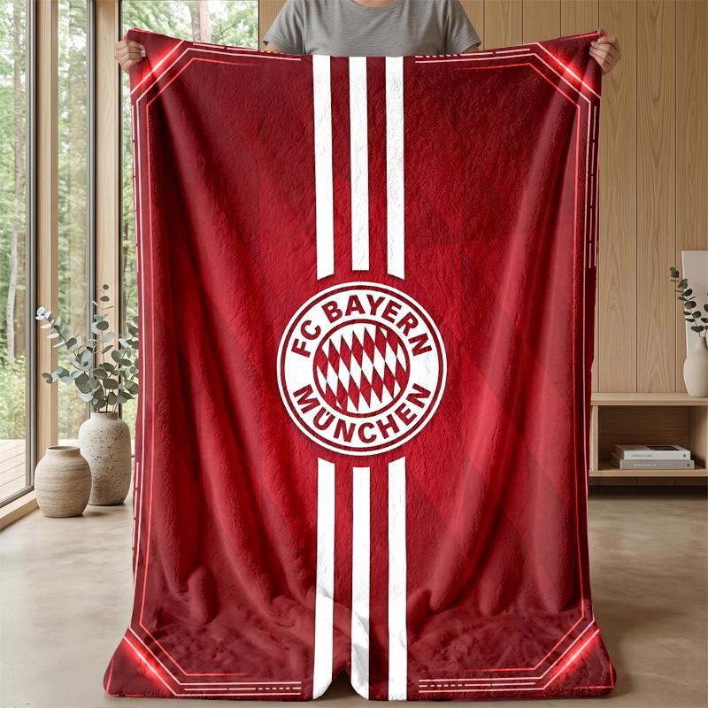 FC Bayern München Weiche Flanell Fleece Decke Leicht Gemütlich Warm Überwurfdecke Für Sofa Bett Heimdeko