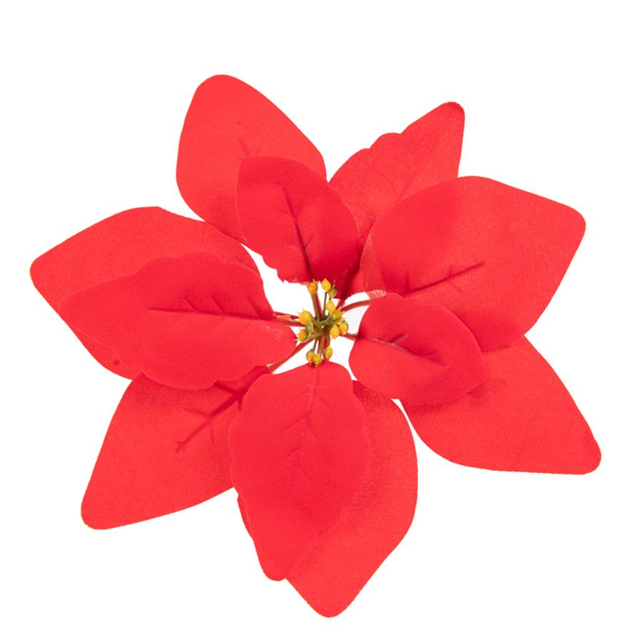 Cheap Velvet Poinsettia Floral Large Plants Christmas Tree Decor for Crafting Rose Outdoor Indoor Flower Wall Home Wedding Decor