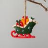 Creative Christmas Resin Horse Hanging Pendant Rustic Christmas Tree Decoration Ornaments Home Decor