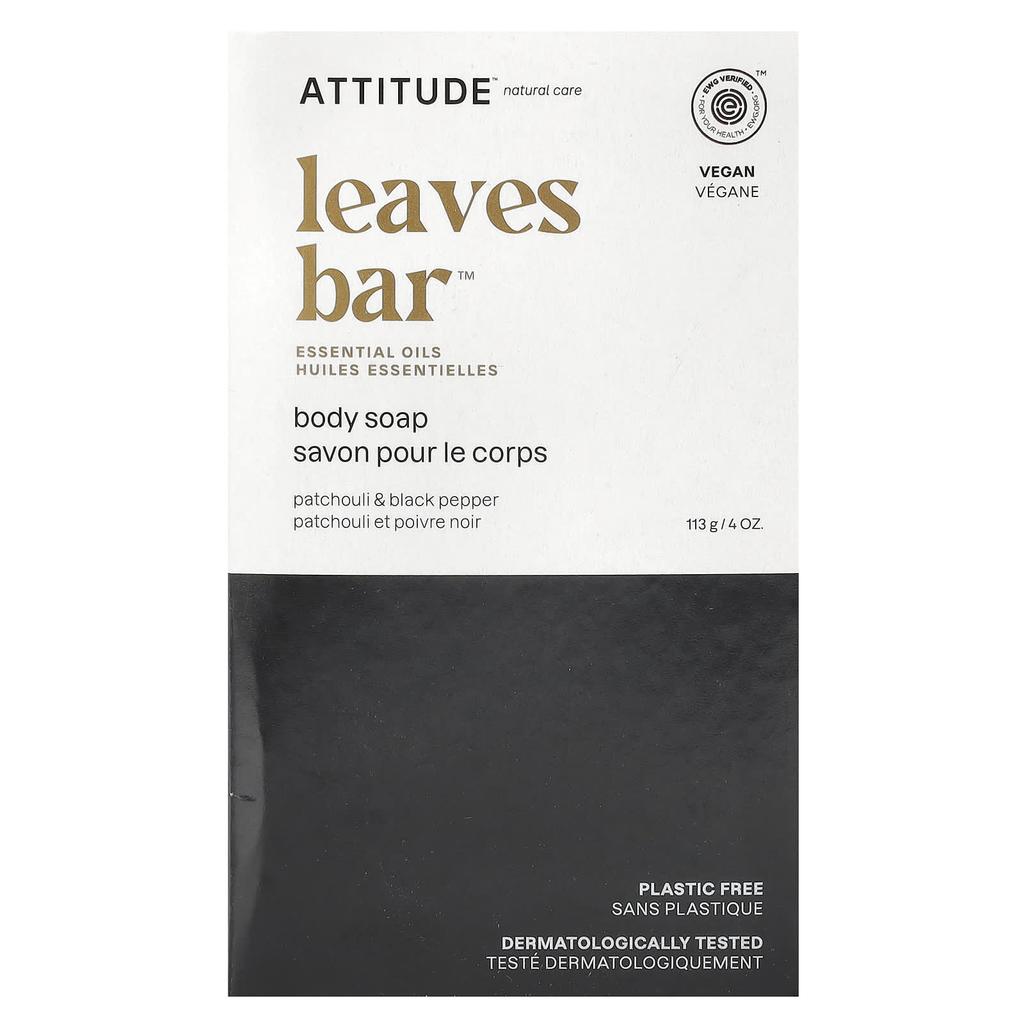 Leaves Bar™, Body Bar Soap, Patchouli & Pepper, 113G(4Oz)