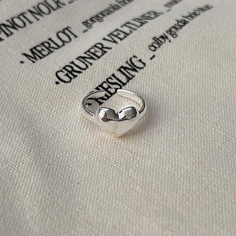Korean Style Irregular 925 Sterling Silver Women's Versatile Ring, Non-Fading Niche Ins Design