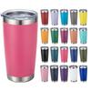 Custom Logo 20 Oz Multi-colored Stainless Steel Vacuum Insulated Tumbler Hot/cold Drink Beer Cup for Travel Coffee Mug