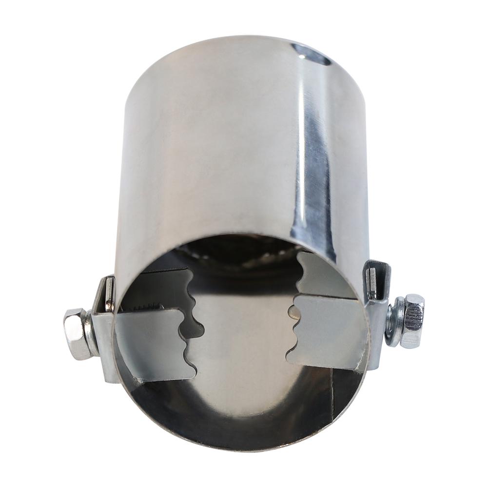 Car Exhaust Tip Steel Stainless Chrome Muffler Exhaust Tip Modification Tube for Straight Tailpipe