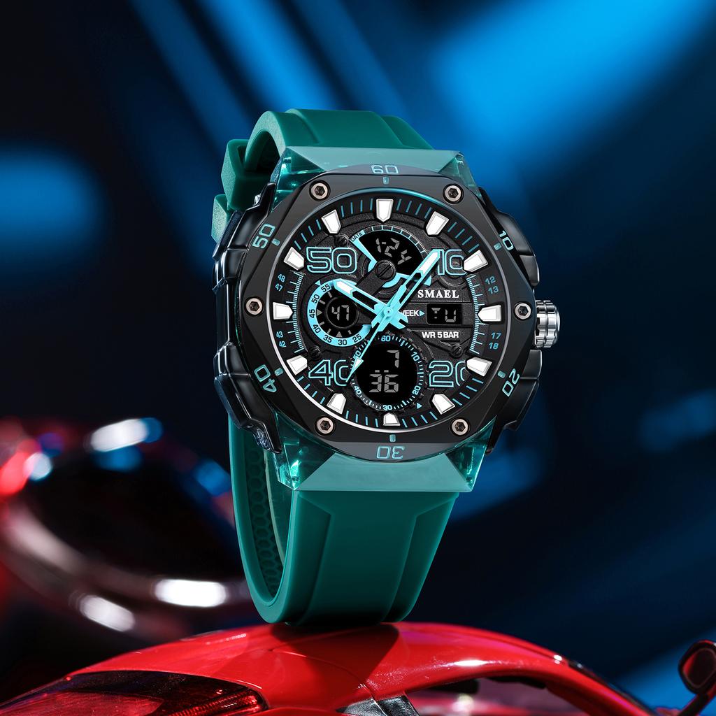 Brand 8113 Waterproof Dropshipping Watch Alarm Clock night light Young Fashion business Quartz Sport Wristwatches