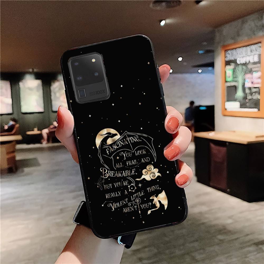 Fourth W-Wing Phone Case For Samsung S 24 Fe 25 Ultra Plus 20 Lite 21 30 22 23 24 22 Ultra 5G Fundas