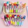 5-30 Pcs Cute Cartoon Four-color Pen for Kids Birthday Kindergarten Home-school Carnival Christmas Boys and Girls Gift Rewards