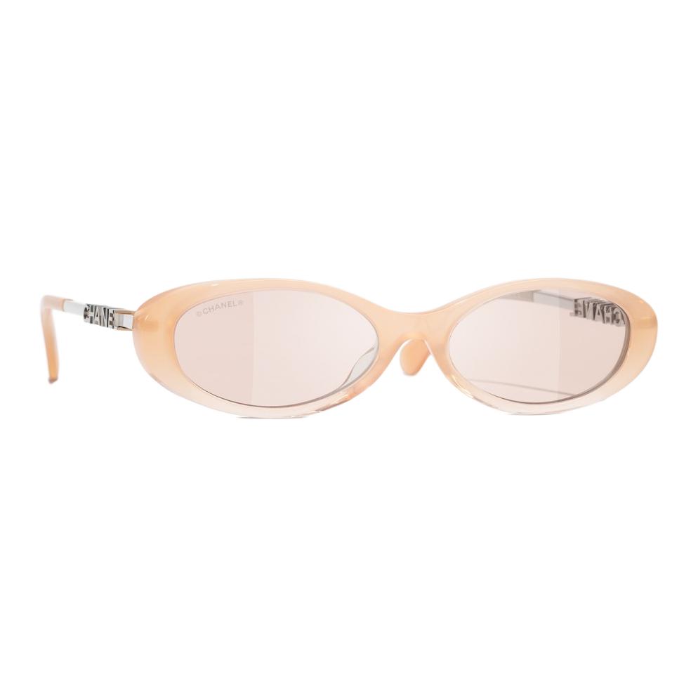 

Chanel Logo Design Oval Sunglasses Women sunglasses Orange Silver CH55651831S7 Basic Packaging-Eyeglass Case+Box,54,Orange/Silver