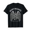 Saint Michael Defend Us In Battle T Shirt Vintage Streetwear Top For Everyday Wear Fashion Versatile Comfortable