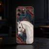 The horse Phone Case For iPhone 17,16,15,14,13,12,11 Plus,Pro Max,SE4Soft Silicone Black Cover