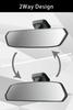 Carmate Car Rearview Mirror Field of 3000SR Gently Curved Mirror Chrome Mirror DZ563 [2.3x View] CF-8 [300mm]