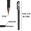 10pcs Gel Pens Set 0.5mm Black Refill Gel Pen Bullet Tip School & Office Home Supplies Stationery Kawaii Accessories Stationery