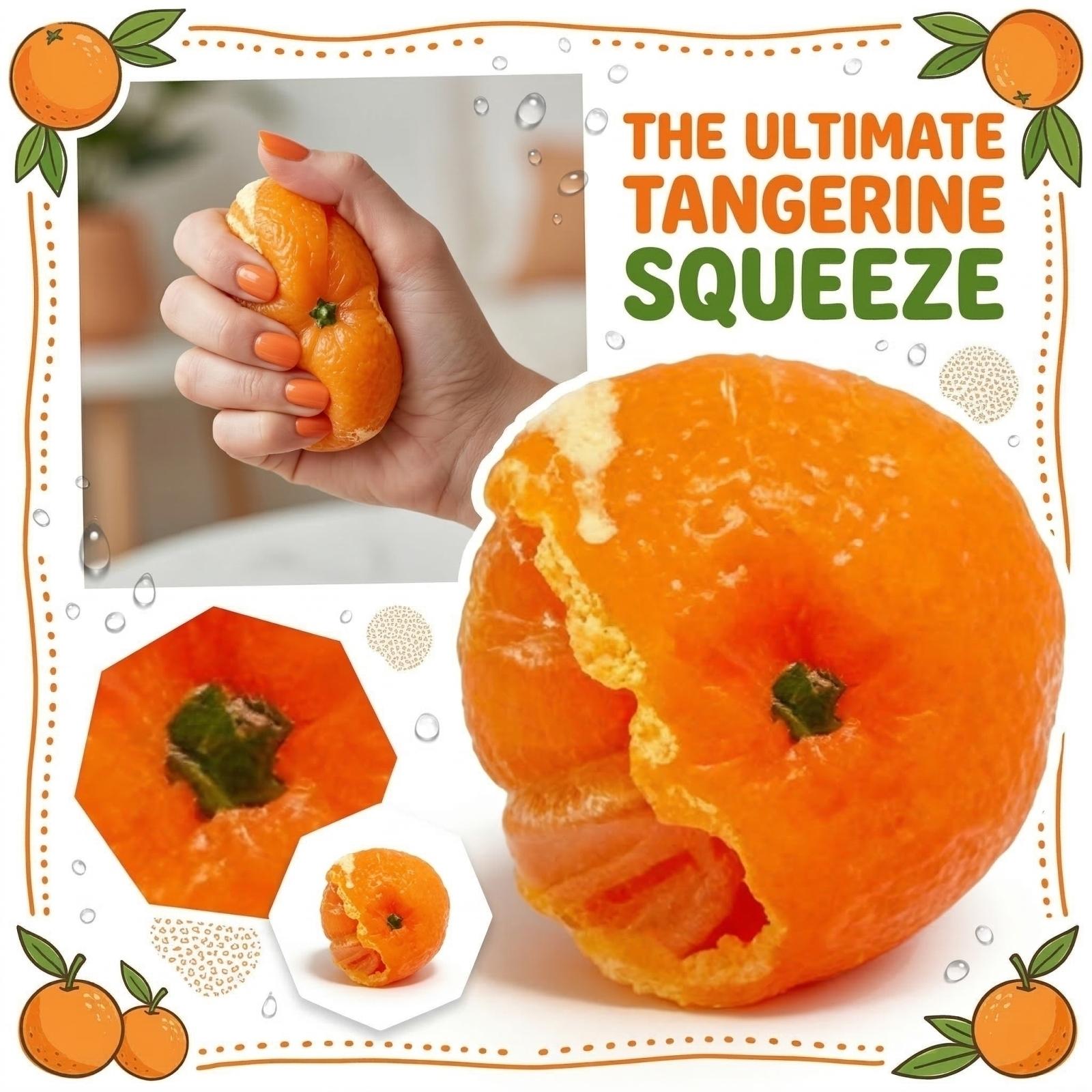 

Orange Squeezable Super Soft Mud Version Stress Relief Toy Ball, Peel Orange/Tangerine Squeezable Fun With Slow One Size