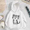 2026 Spring/Autumn Korean Style Girls' Printed Drop Shoulder Thin Hoodie