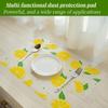 Non Adhesive Waterproof Drawer Liner With Cute Lemon Print Cuttable For Cabinets Wardrobes Shoe Racks Shelves