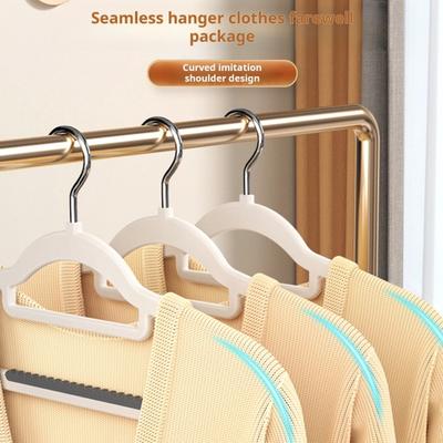 10 stuks kleerhanger antislip verdikt roterend glad antikras naadloos groot draagvermogen roestvrij geen vervorming nat droog tweeërlei gebruik hangers