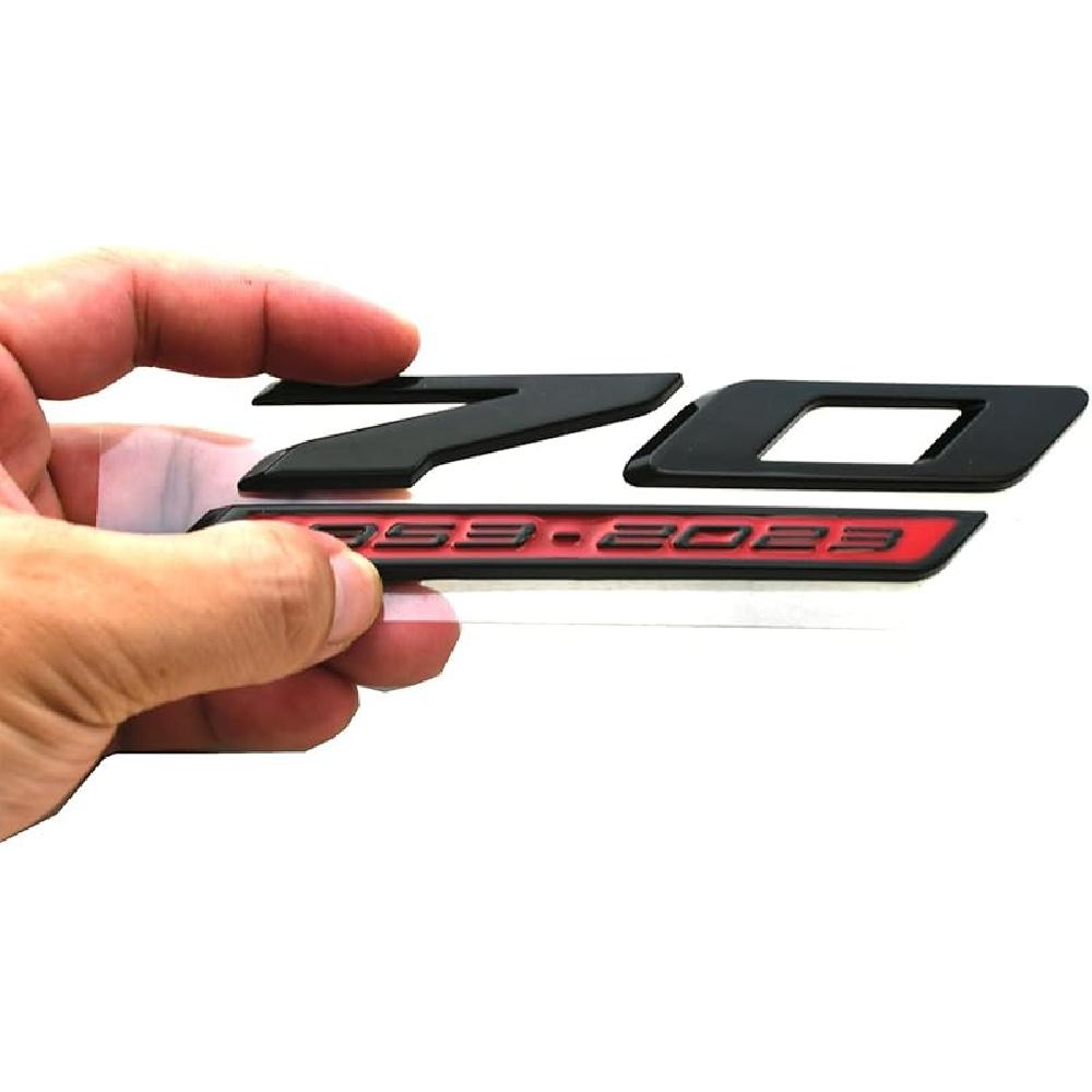 1pc 70th Anniversary Side Emblem 3D Badges Replacement for 2020-2024 C8 Corvette Genuine GM 70th (Black Red)