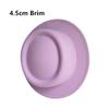 Klobouk Fedora 4,5 cm Tmavě purpurový Široký okraj Pánská móda Podzim/Zima Klobouk Pork Pie Svatba Dámský klobouk Gorras Para Hombres