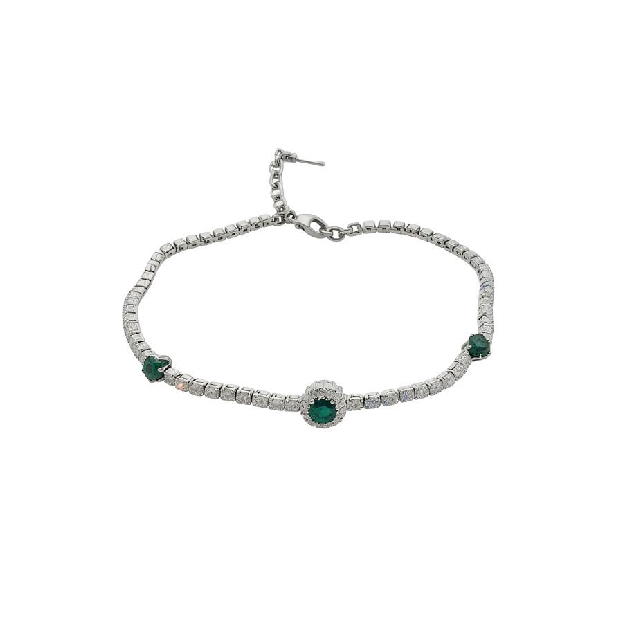 Luxury European & American Retro Zircon Geometric Flower Bracelet: Exquisite High-End Fashion Jewelry for Women