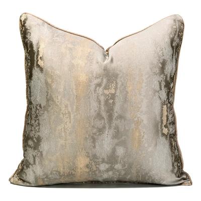 Grauer, moderner, luxuriöser Kissenbezug (30 x 50 cm / 45 x 45 cm) aus hochwertigem Jacquard-Stoff für Schlafzimmer, Sofa und Wohnaccessoires