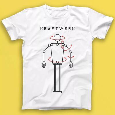 Kraftwerk Ρομπότ Ηλεκτρονική Synth Pop Μουσική Δώρο Μπλουζάκι T-Shirt 1940