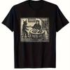 Devil Descartes Summons Terrifying Beauty Wooden Pole Printed Tshirt Unisexs Summer Tshirt Unisexs Gothic Pattern Shirt