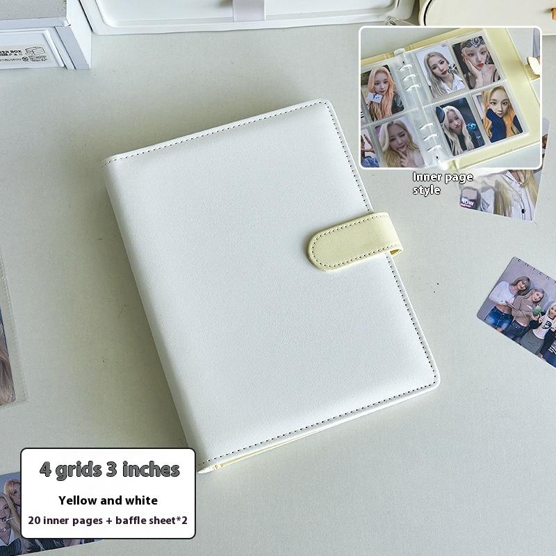 A5 Kpop Idol Photocards Holder PU Photo Album With 20pcs 3inches Sleeves Binder Collect Book For Photographs