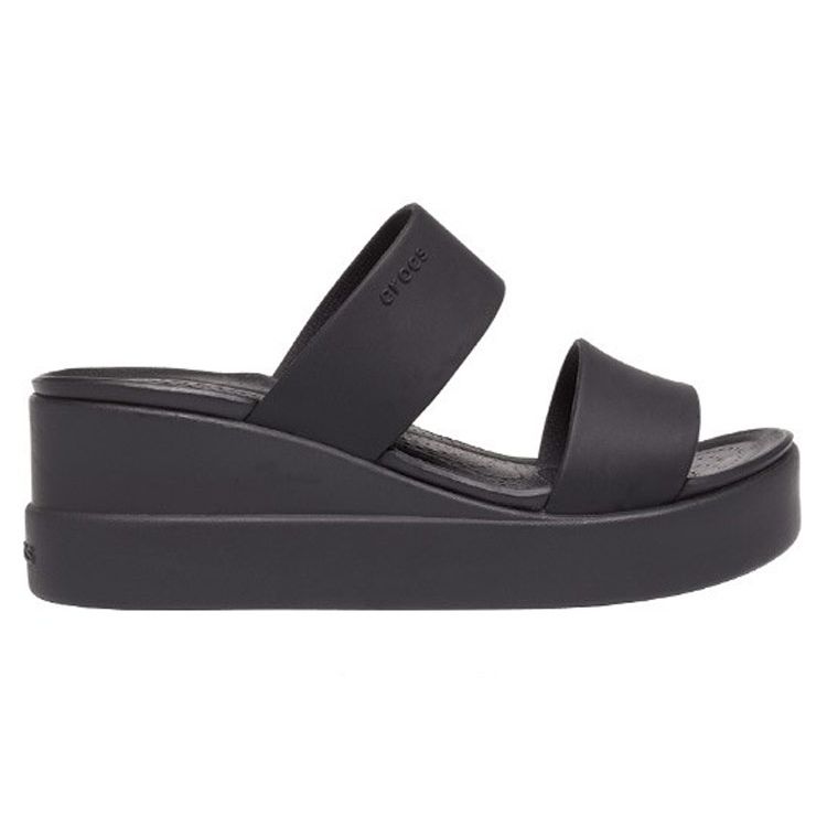 Crocs Lightweight Wedge Slip-On Sandals Women Sandals Black 206219-060