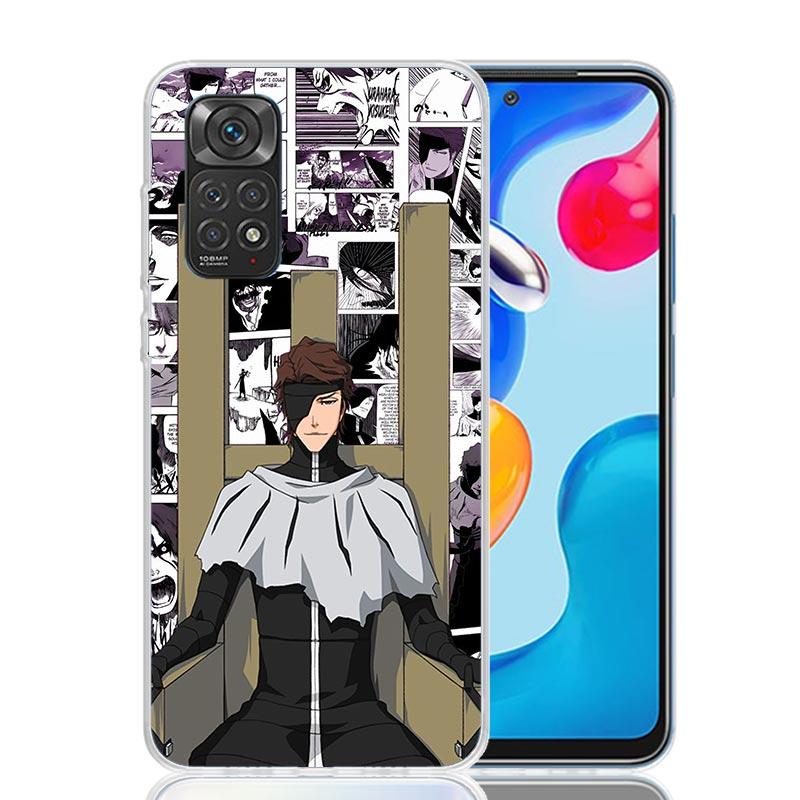 Aizen Sousuke Bleach Phone Case For Xiaomi Redmi Note 15 14 13 12S 12 Pro Plus 11S 11E 11 11T 10S 10 Art Soft Pattern Cover Redm