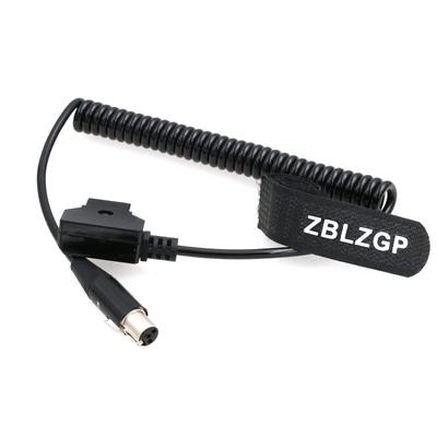 ZBLZGP D-tap To Mini 4-pin XLR Female Power Cable for TVLogic Monitors (Coiled Cable)