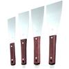 Cocoriko Caulking Spatula Set of 4, Stainless Steel, for Painting and Sealing (Type B with Opener)