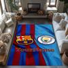 Manchester City Customizable Name Carpet Design for Kitchen Foyer Decorate Room Playrooms Anti-slip Rug Decorate Offices