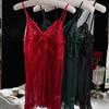 Sexy Mesh V-neck Light Lace Camisole Nightgown Erotic Lingerie Multi-coloured